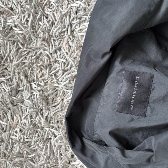 Marie Saint Pierre Dress Black Belted Sleeveless Pocket Black Zip Sz 2- Medium - Picture 7 of 9